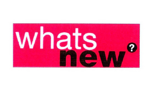 WHATS NEW? logo
