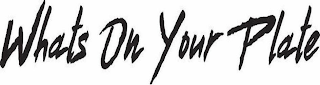 WHATS ON YOUR PLATE logo