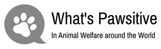 WHAT'S PAWSITIVE IN ANIMAL WELFARE AROUND THE WORLD logo