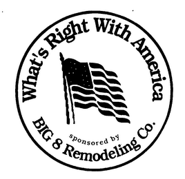 WHAT'S RIGHT WITH AMERICA SPONSORED BY BIG 8 REMODELING CO. logo