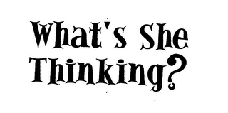 WHAT'S SHE THINKING? logo