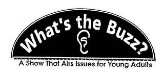 WHAT'S THE BUZZ? A SHOW THAT AIRS ISSUES FOR YOUNG ADULTS logo