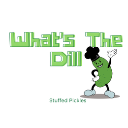 WHAT'S THE DILL STUFFED PICKLES logo