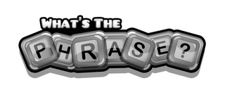 WHAT'S THE PHRASE? logo