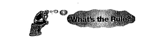 WHAT'S THE RULE? logo