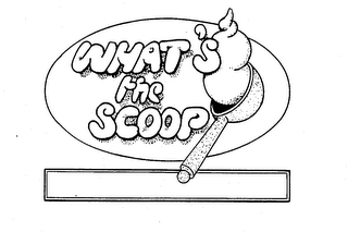 WHAT'S THE SCOOP logo