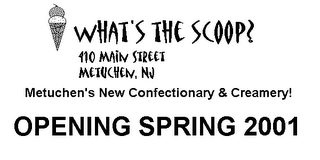 WHAT'S THE SCOOP logo