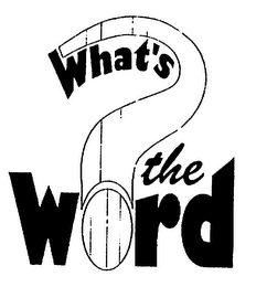 ? WHAT'S THE WORD logo