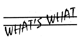 WHAT'S WHAT logo