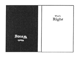 WHAT'S WRONG WITH WHAT'S RIGHT WITH logo