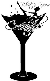 WHAT'S YOUR COCKTAIL logo