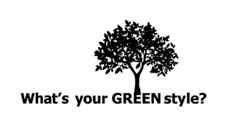 WHAT'S YOUR GREEN STYLE? logo