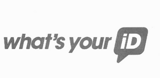 WHAT'S YOUR ID logo