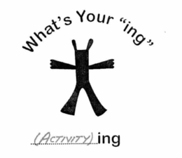 WHAT'S YOUR "ING"  (ACTIVITY) ING logo