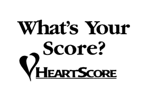 WHAT'S YOUR SCORE? HEARTSCORE logo
