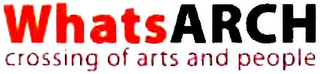 WHATSARCH CROSSING OF ARTS AND PEOPLE logo