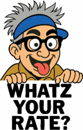 WHATZ YOUR RATE? logo