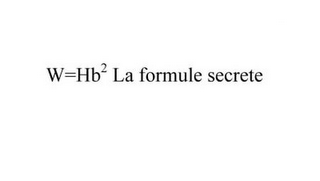 W=HB² LA FORMULE SECRETE logo