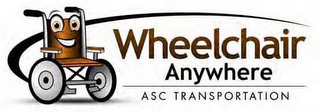 WHEELCHAIR ANYWHERE ASC TRANSPORTATION logo