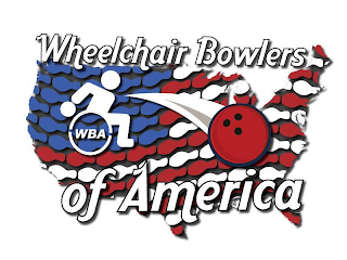 WHEELCHAIR BOWLERS OF AMERICA WBA logo