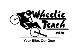 WHEELIE TEACH.COM YOUR BIKE, OUR GEAR logo