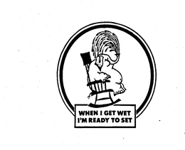 WHEN I GET WET I'M READY TO SET logo