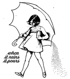 WHEN IT RAINS IT POURS logo