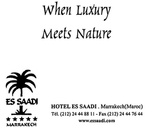 WHEN LUXURY MEETS NATURE ES SAADI MARRAKECH logo