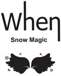WHEN SNOW MAGIC logo