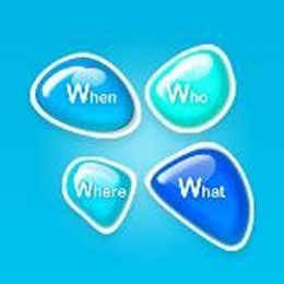 WHEN WHO WHERE WHAT logo