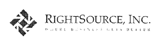 "WHERE BUSINESS GETS BETTER" AND "RIGHTSOURCE" AND "RIGHTSOURCE, INC." logo