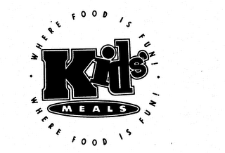 WHERE FOOD IS FUN! KIDS' MEALS WHERE FOOD IS FUN! logo