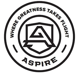 WHERE GREATNESS TAKES FLIGHT A ASPIRE logo