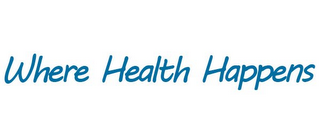 WHERE HEALTH HAPPENS logo
