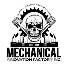 WHERE INNOVATION MEETS OFF-ROAD MECHANICAL INNOVATION FACTORY INC. logo