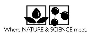 WHERE NATURE & SCIENCE MEET. logo
