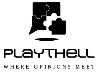 WHERE OPINIONS MEET PLAYTHELL logo