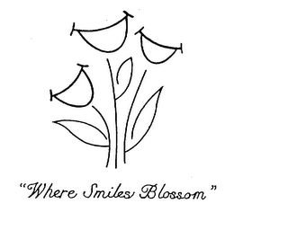 "WHERE SMILES BLOSSOM" logo