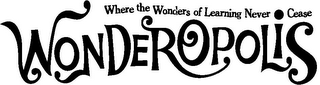 WHERE THE WONDERS OF LEARNING NEVER CEASE WONDEROPOLIS logo