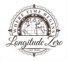 WHERE TIME BEGINS LONGITUDE ZERO EST. 2020 logo
