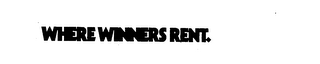 WHERE WINNERS RENT. logo