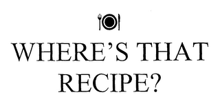 WHERE'S THAT RECIPE? logo