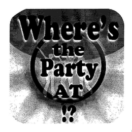 WHERE'S THE PARTY AT!? logo