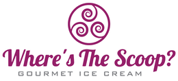 WHERE'S THE SCOOP? GOURMET ICE CREAM logo