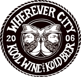 WHEREVER CITY 2006 KOOL WINE & KOLD BEER logo