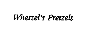 WHETZEL'S PRETZELS logo
