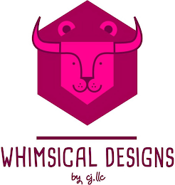 WHIMSICAL DESIGNS BY CJ, LLC. logo