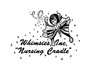 WHIMSIES, INC. "NURSING CRADLE" logo