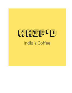 WHIP'D INDIA'S COFFEE