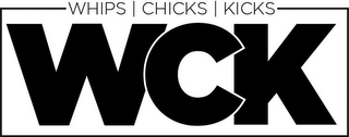 WHIPS CHICKS KICKS WCK logo